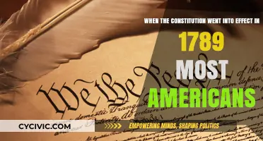 Constitution's Effect: Most Americans Unaware in 1789