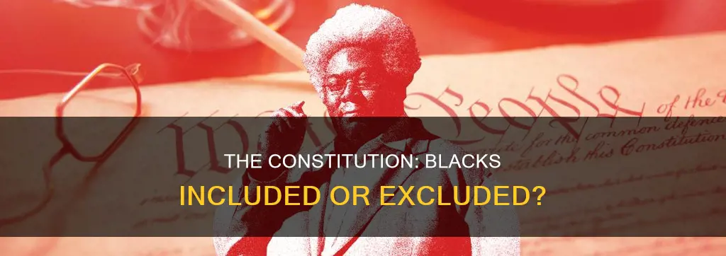 when the founding fathers worte the constitution was blacks included