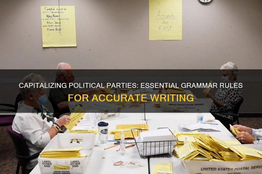 when to capitalize political parties