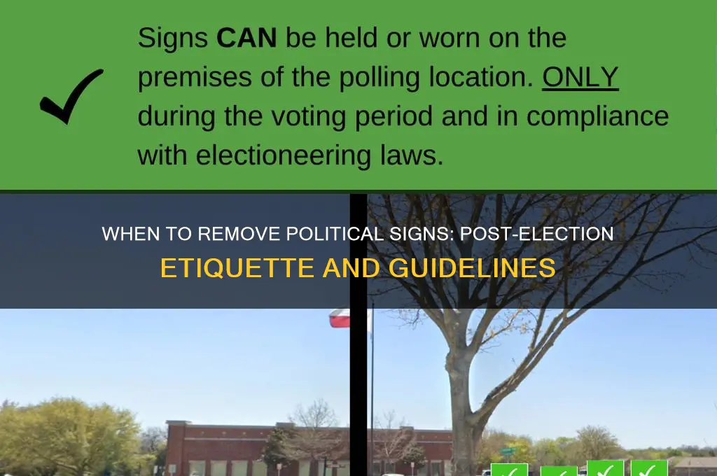 when to remove political signs