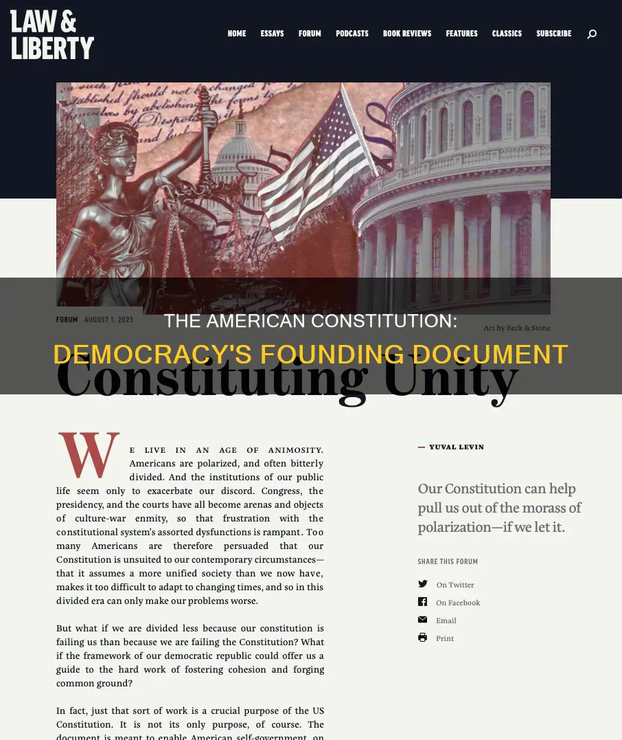 when was a democratic constitution introduced in america