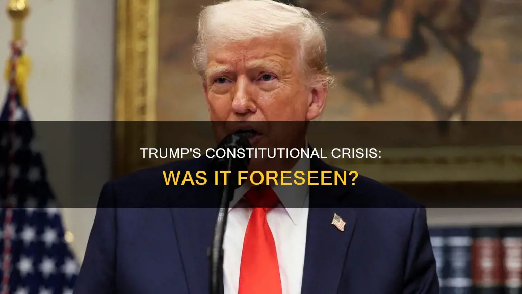 when was a trump constitutional crisis first predicted