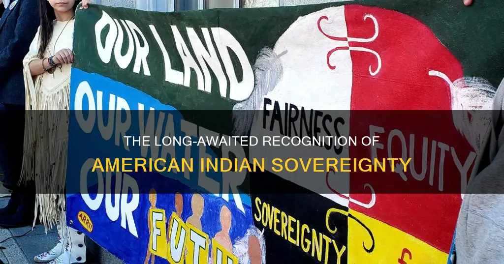 when was american indian sovereignty constitutionally recognized