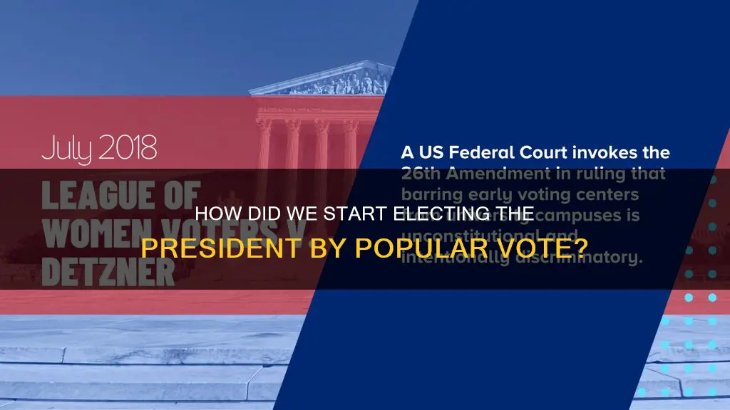 when was constitution amended to allow popular vote for president