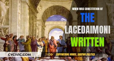 Lacedaimonians' Constitution: When Was It Written?