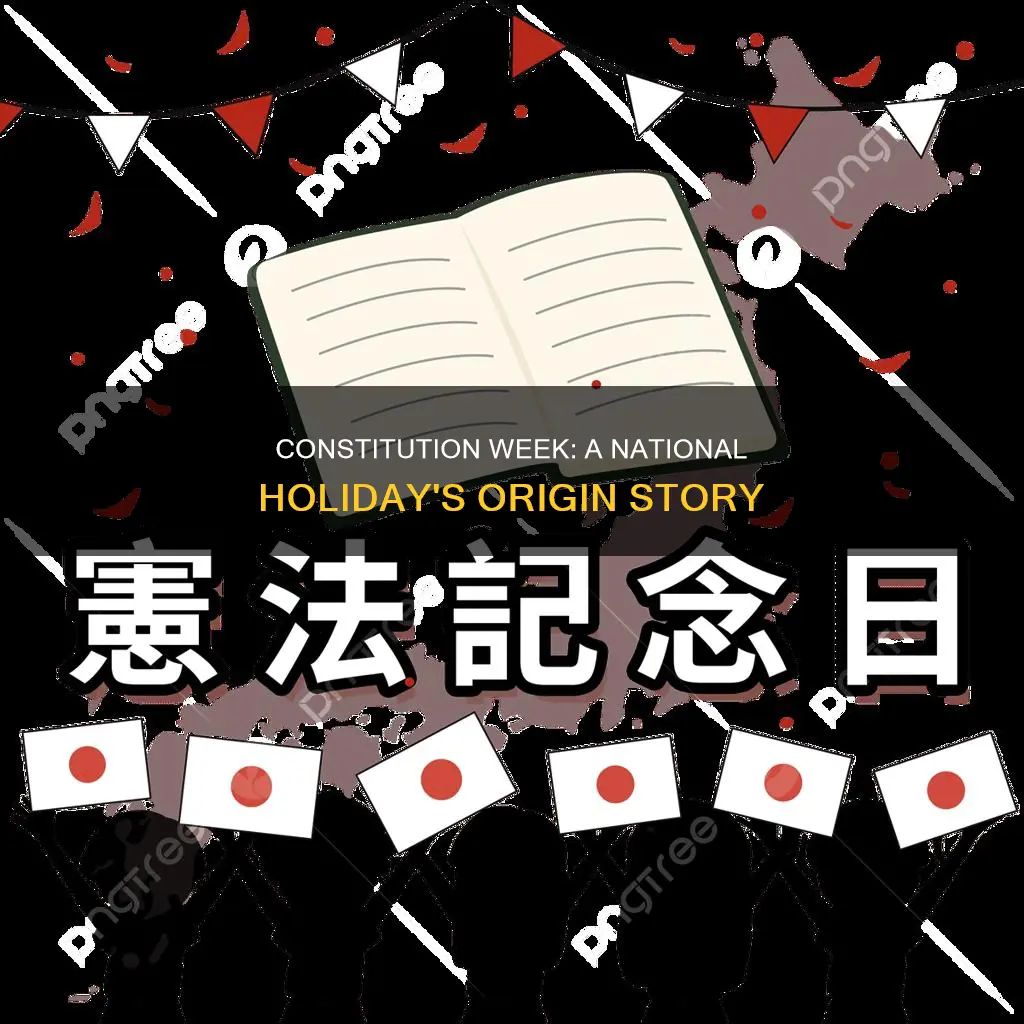 when was constitution week first made a national holiday