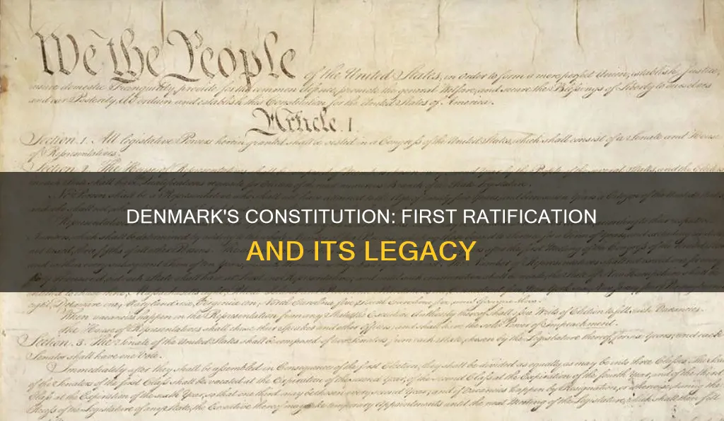 when was denmarks constitution first ratified