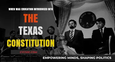 Texas Constitution: Education's Historical Introduction