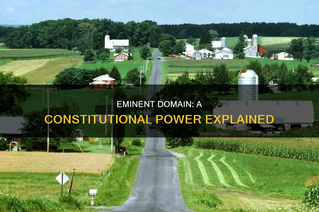 when was eminent domain added to the constitution