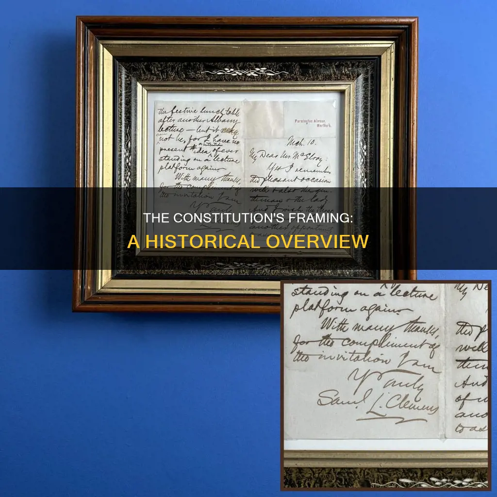 when was framing the constitution written