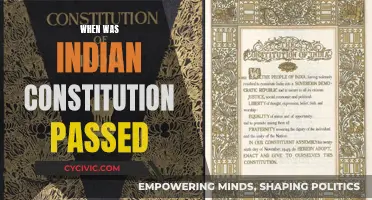 The Indian Constitution: Passed and Enacted