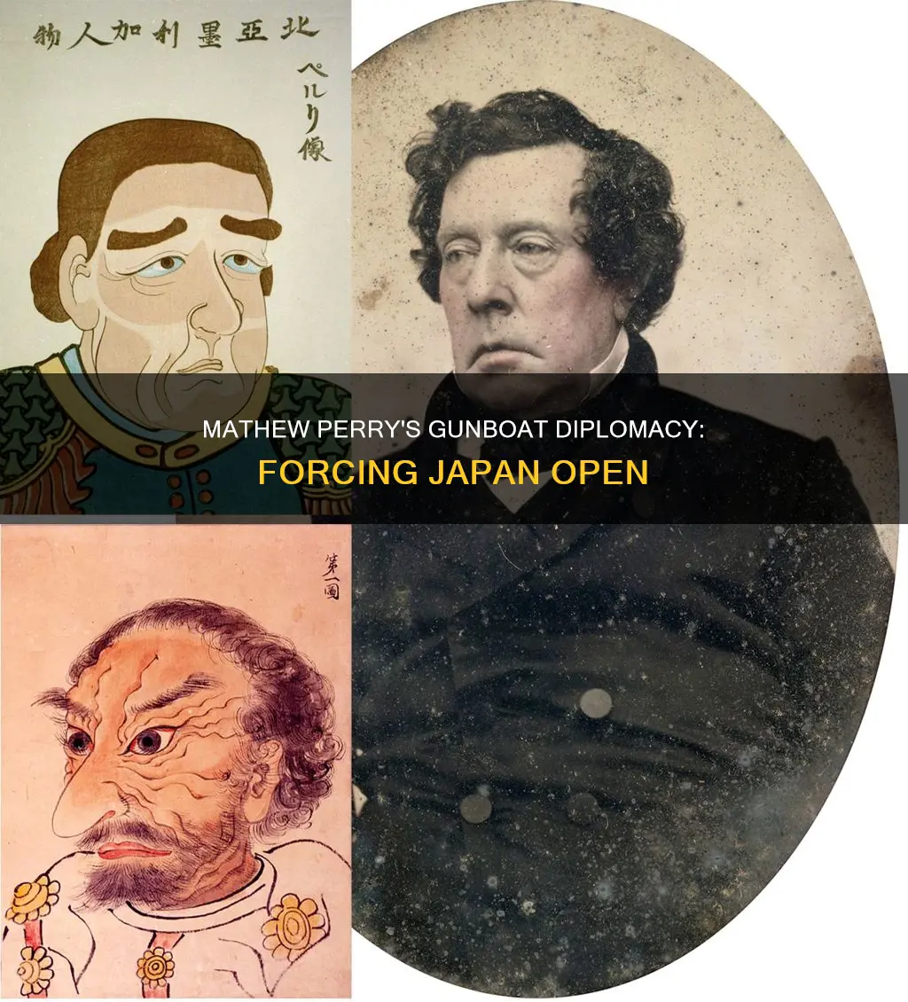 when was mathew perry gunboat diplomacy with japan