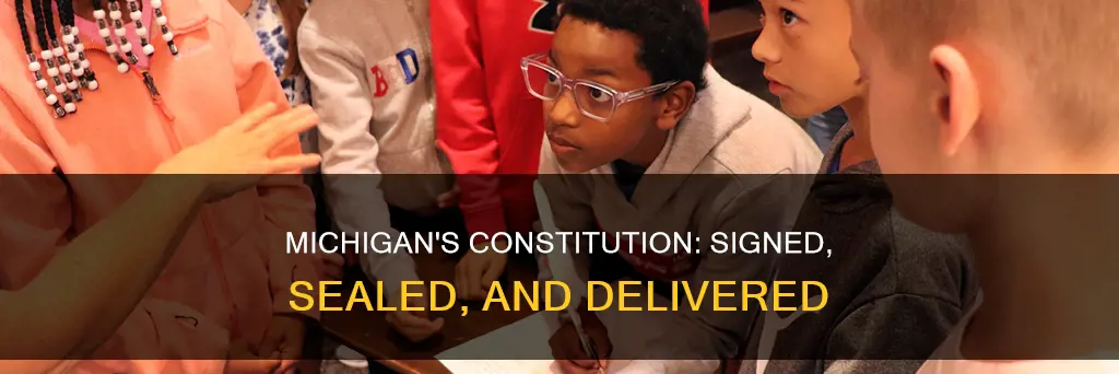 when was michigans most recent constitution signed