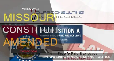 Missouri's Constitution Amendments: A Historical Timeline