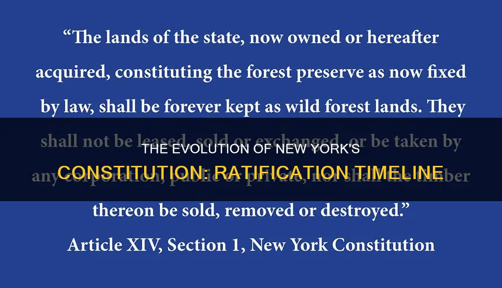 when was new york constitution ratified