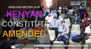 Amendment History: Kenya's Constitution Section 2A
