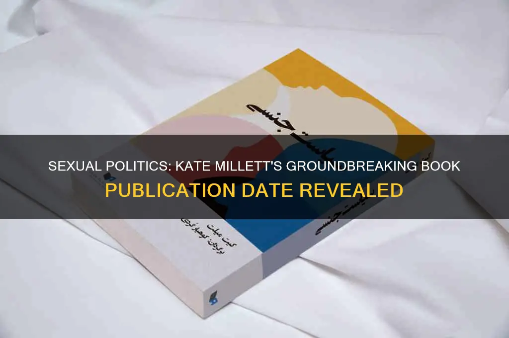 when was sexual politics published