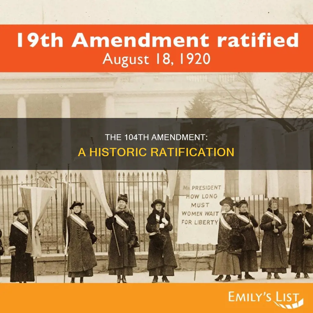 when was the 104th amendment ratified the constitution