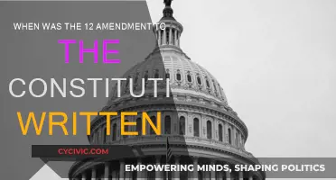 The 12th Amendment: Written and Ratified in 1700s