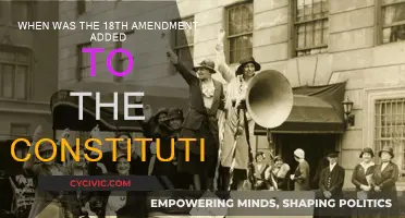 Amendment History: 18th Amendment's Addition to the Constitution
