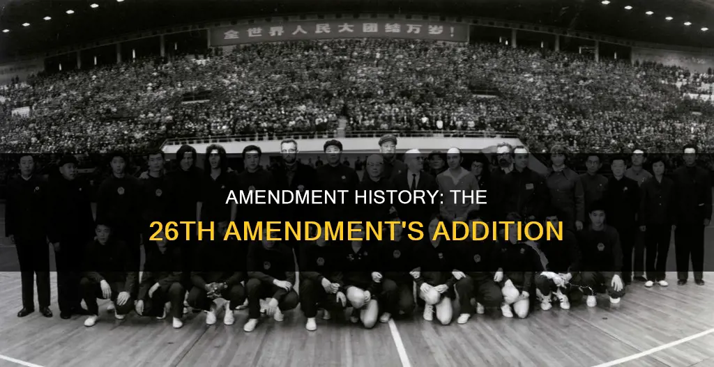 when was the 26th amendment added to the constitution