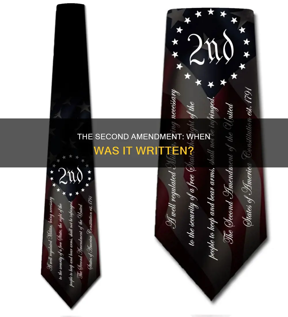 when was the 2nd amend constitution written