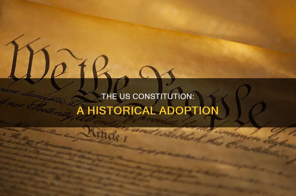 when was the adoption of the us constitution