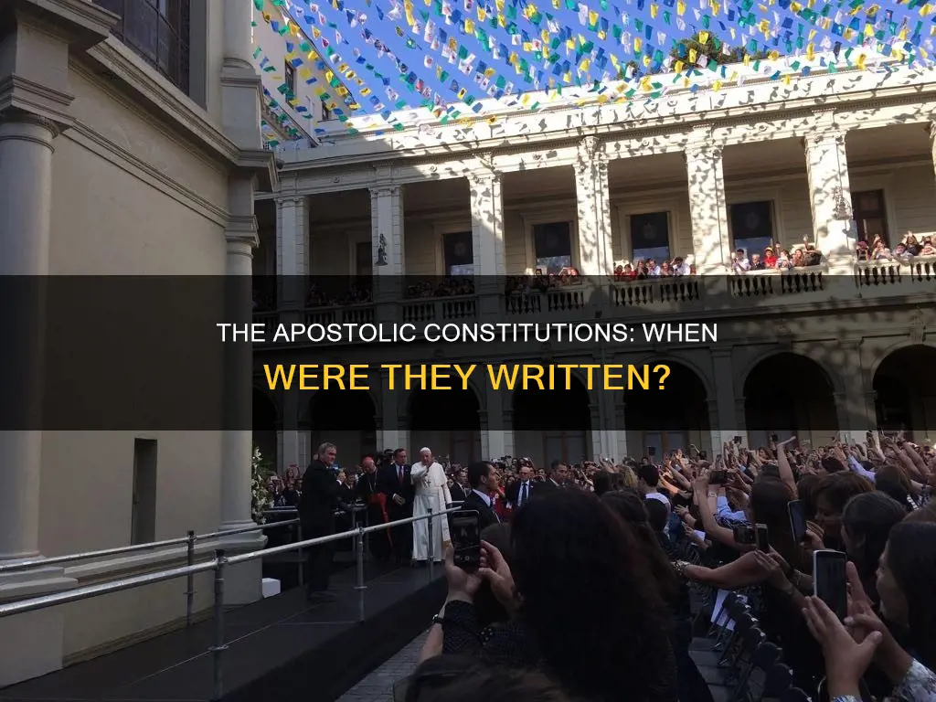 when was the apostolic constitutions written