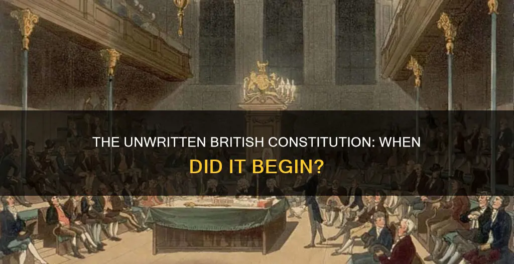 when was the british constitution first written down