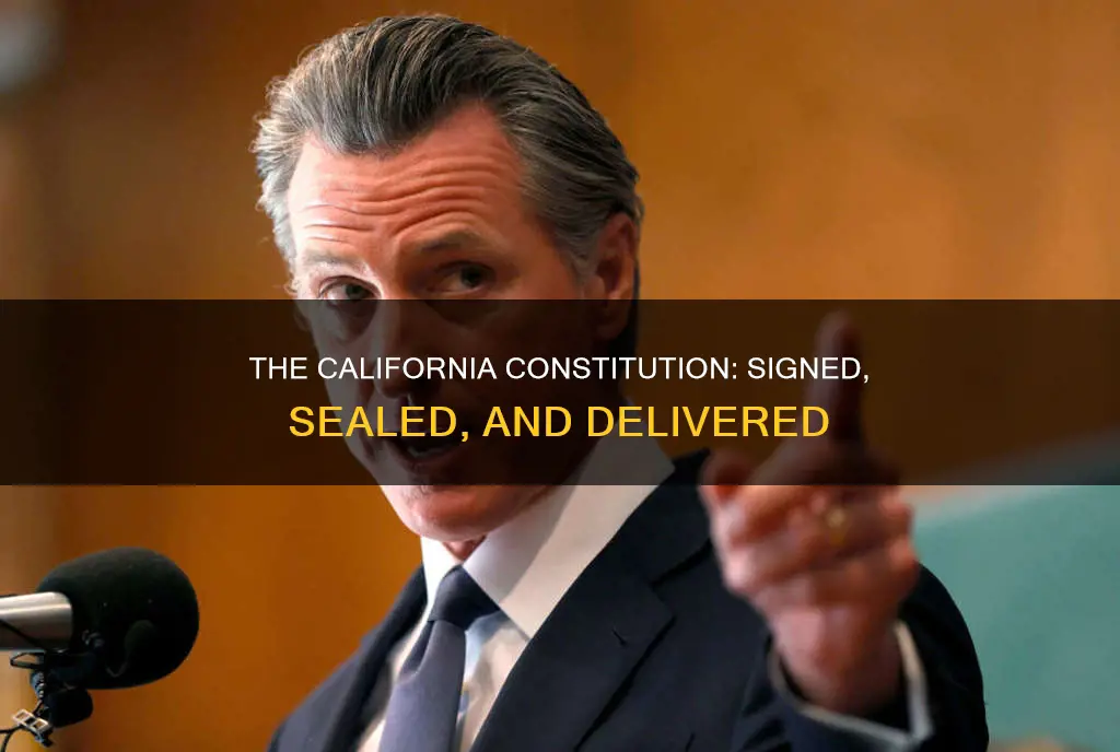 when was the california constitution signed