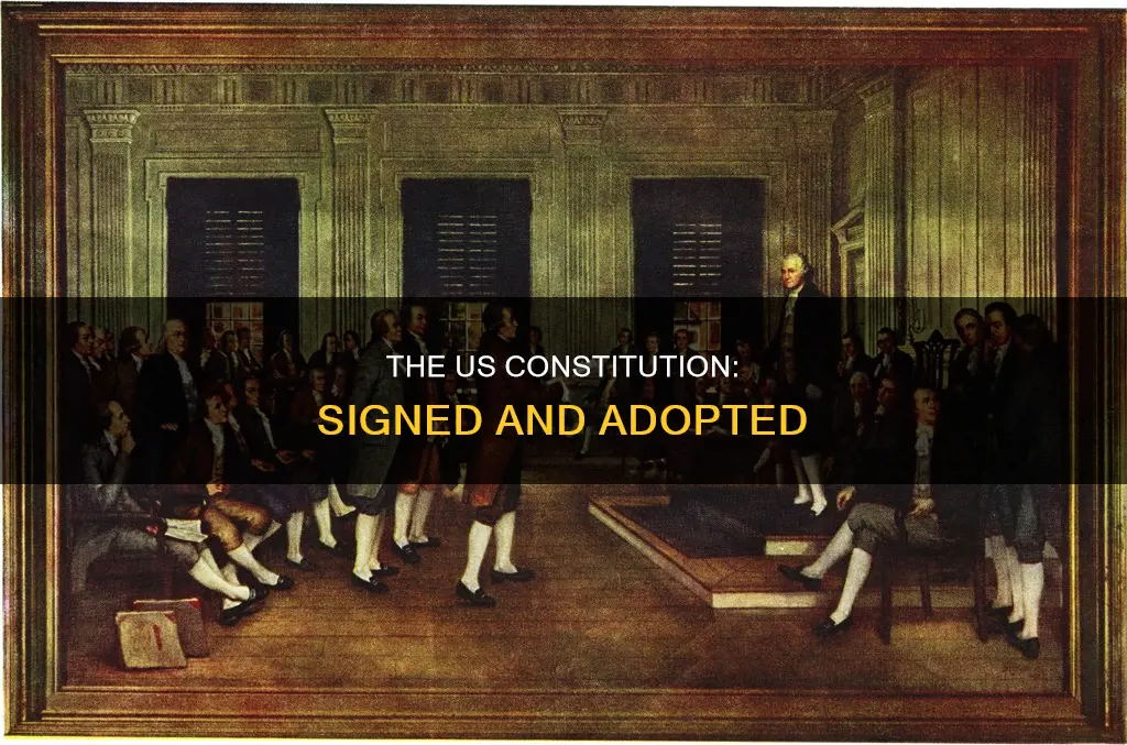 when was the constitution adopted and signed
