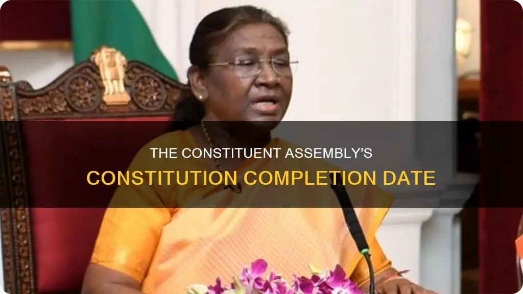 when was the constitution completed by the constituent assembly