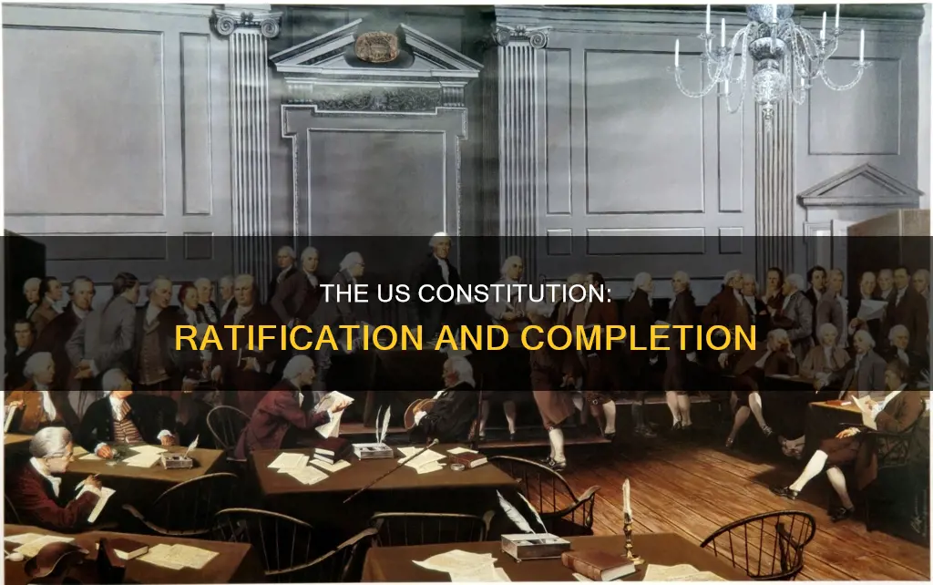 when was the constitution completed for ratification of the us