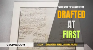 The First Draft of the Constitution: When Did It Begin?
