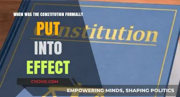Constitution: When Did It Come Into Effect?