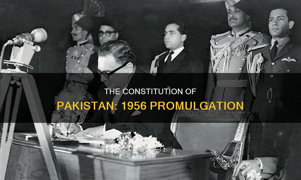when was the constitution of 1956 promulgated pak301