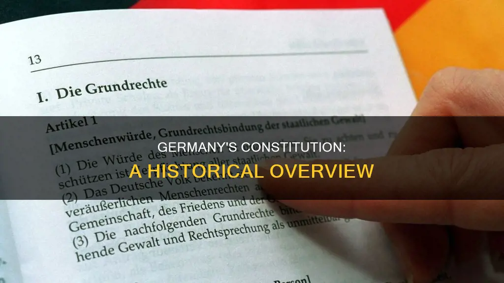 when was the constitution of germany written