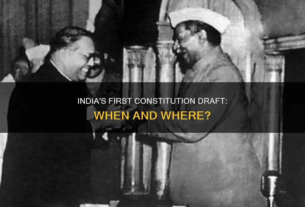when was the constitution of india drafted at first