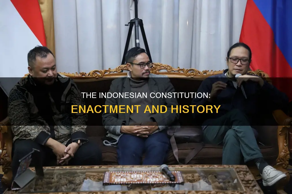 when was the constitution of indonesia originally enacted
