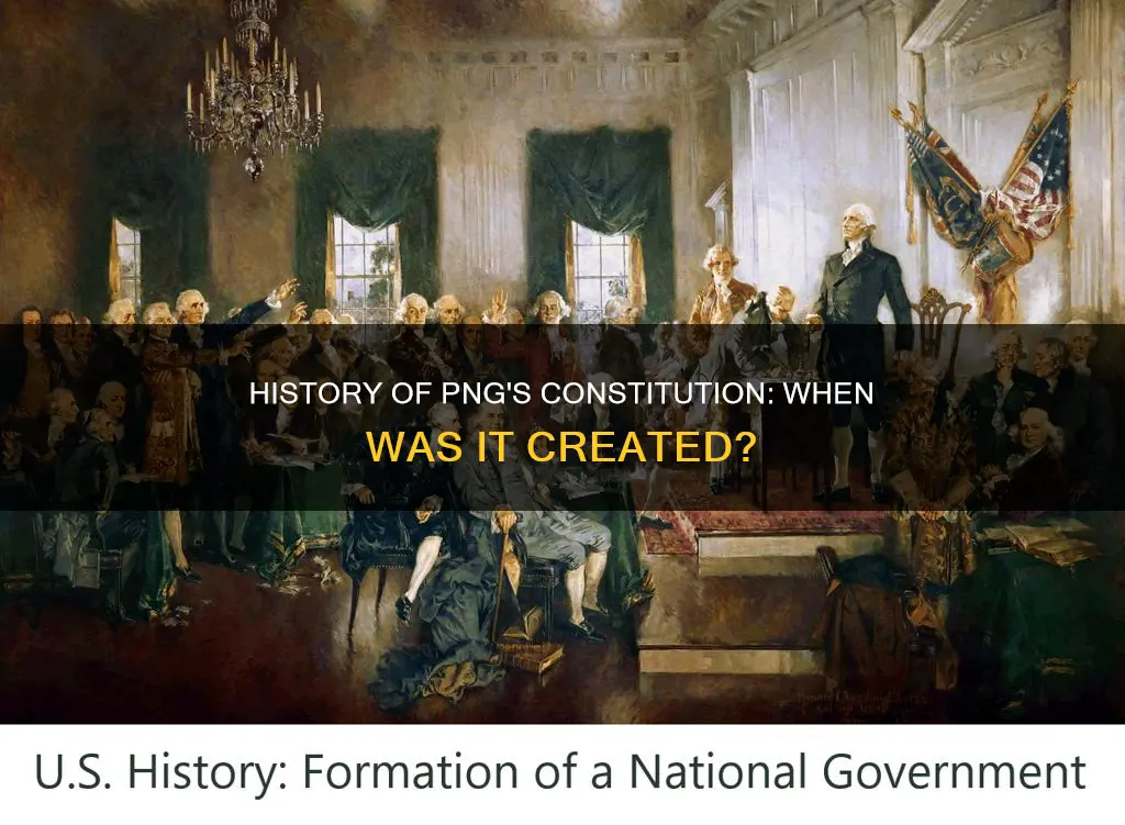 when was the constitution of png put together
