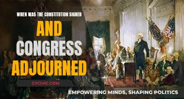 The Constitution's Signing: Congress Adjournment Date and History