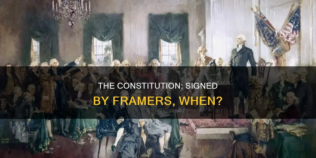when was the constitution signed by the framers