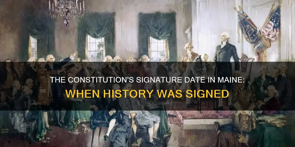 when was the constitution signed in ma8ne