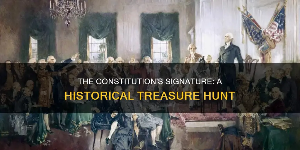 when was the constitution signed treasure hunt