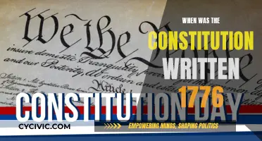 The US Constitution: Written After Independence in 1776