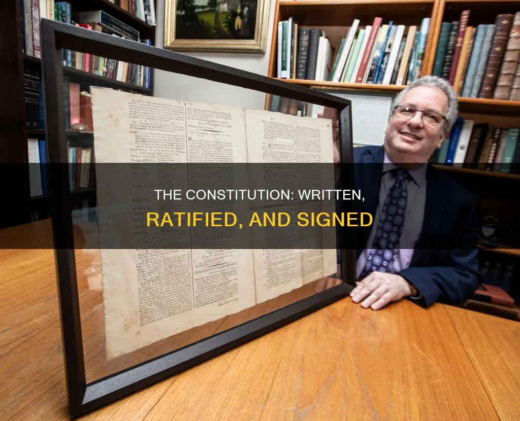 when was the constitution written ratified and signed
