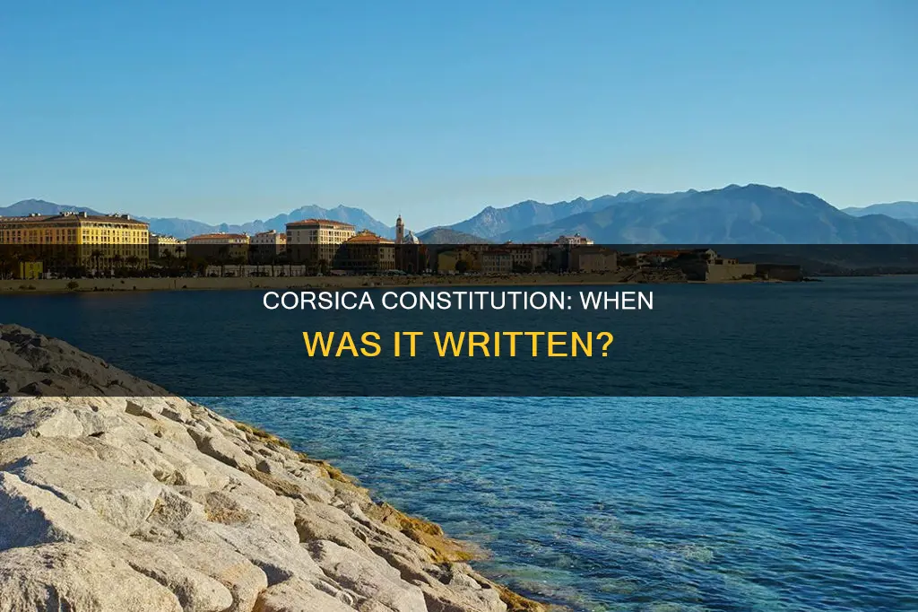 when was the corsica constitution written