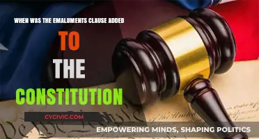 The Emoluments Clause: When Did It Enter the Constitution?