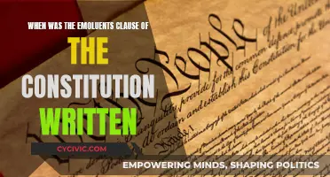 Emoluments Clause: When Did It Get Written?
