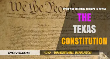Texas Constitution: The Final Revision Attempt Explained